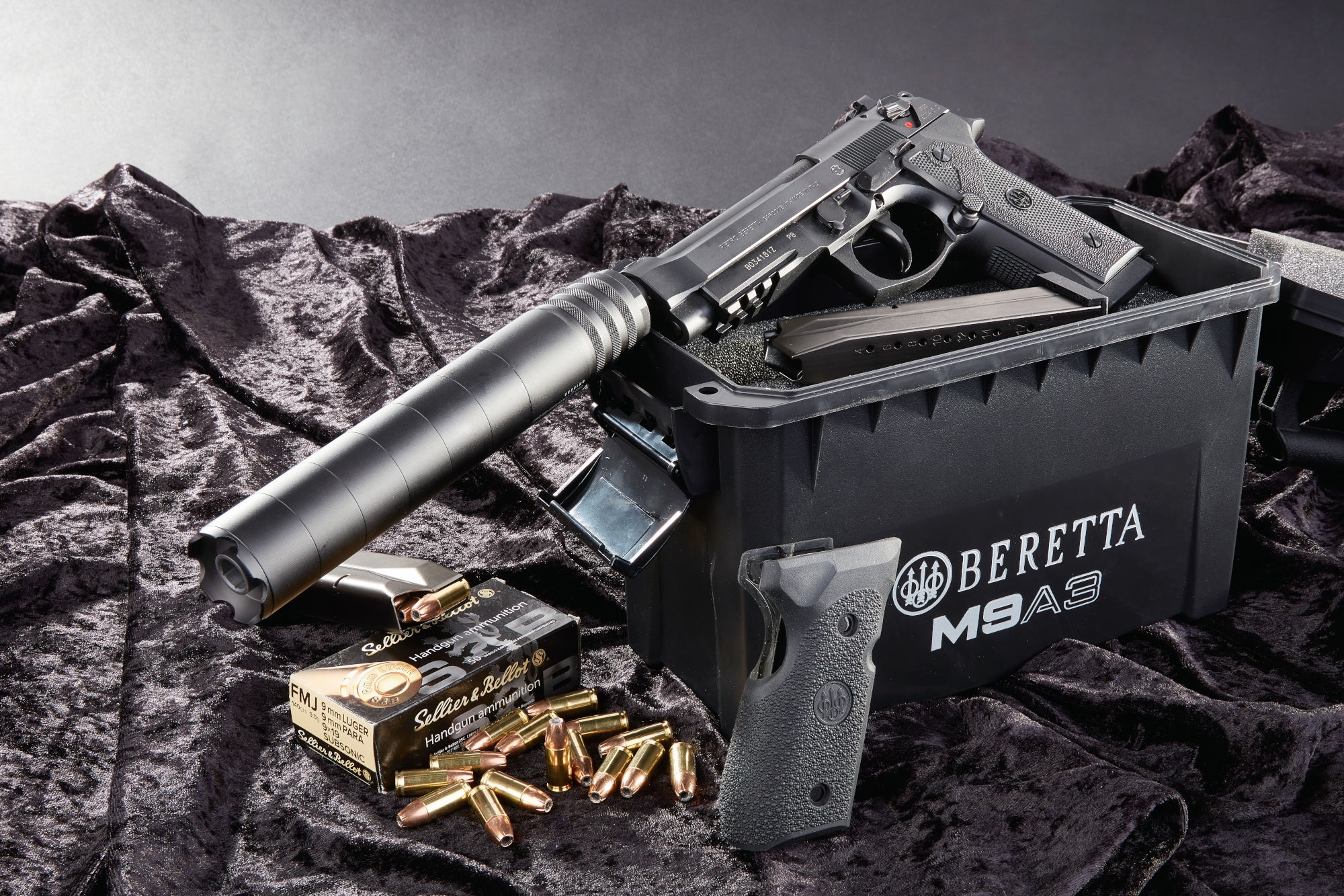 beretta: Beretta M9A3 - 9mm Pistole - mit A-Tec-Schalldämpfer: Funktion und Lautstärke der Kombination im Test