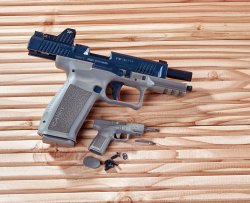 Praxistest: Canik METE SFX und SFT. Was können die mit viel Zubehör gelieferten Pistolen in 9 mm Luger?  Canik METE SFX von der rechten Seite