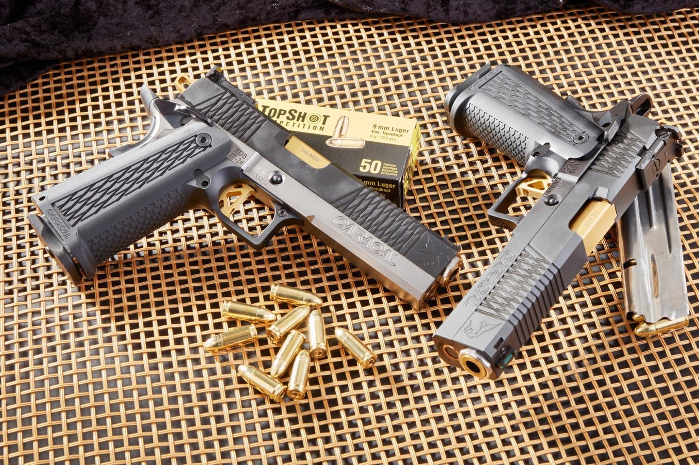 Caracal Lynx Sport im Kaliber 9 mm Luger: Zwei sportliche Pistolen im ausführlichen Test Die 2011er Pistole Caracal Lynx Sport in zwei Farbvarianten.