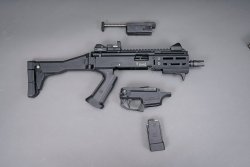 Pistolenkarabiner im Test: CZ Scorpion EVO3 S2 Micro im Kaliber 9 mm Luger Hauptbauteile CZ Scorpion EVO3 S2 Micro.