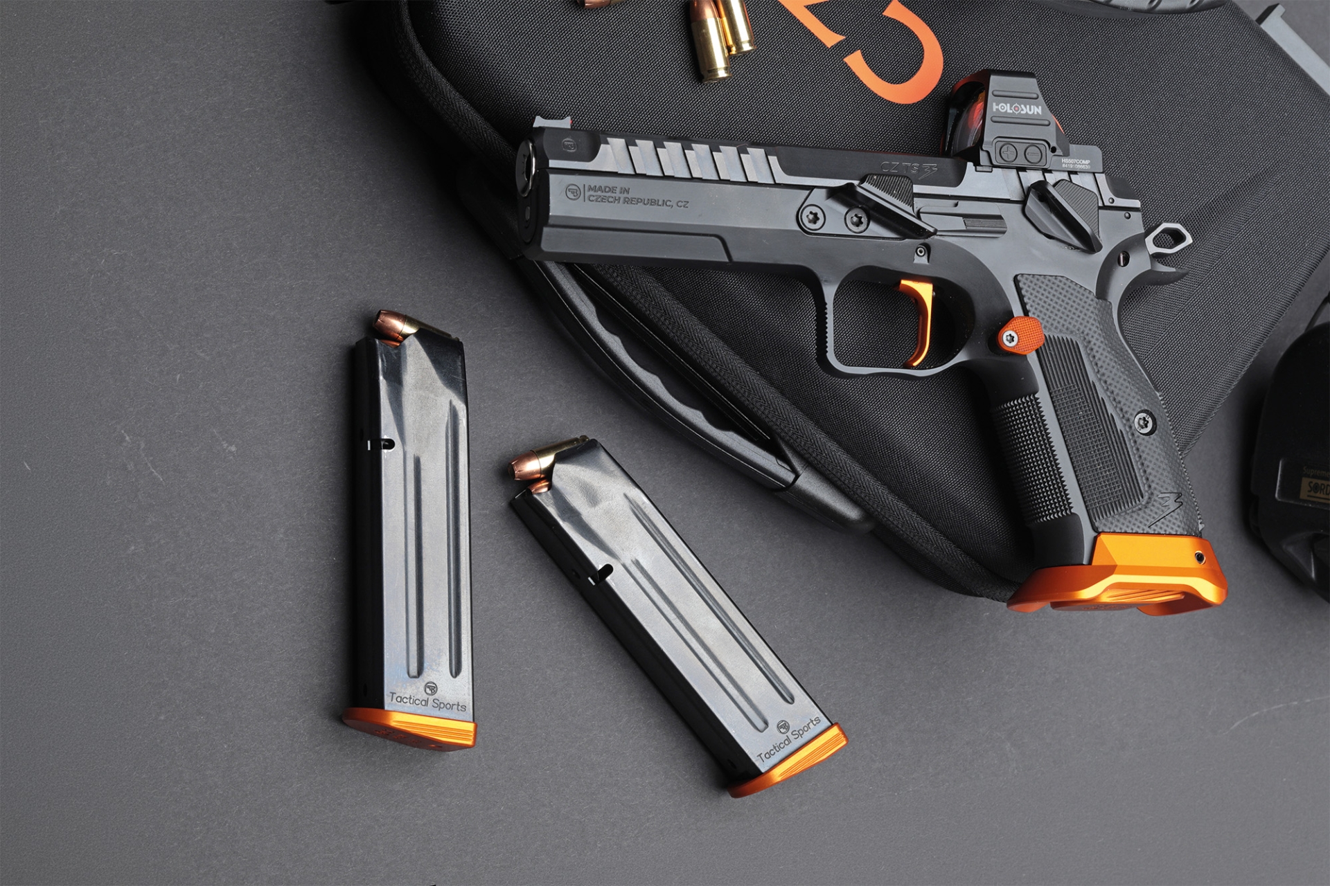 ceska-zbrojovka: CZ Tactical Sports (TS)3 Orange in 9 mm Luger: Neuste Variante der sportlichen Ganzmetallpistole im Test
