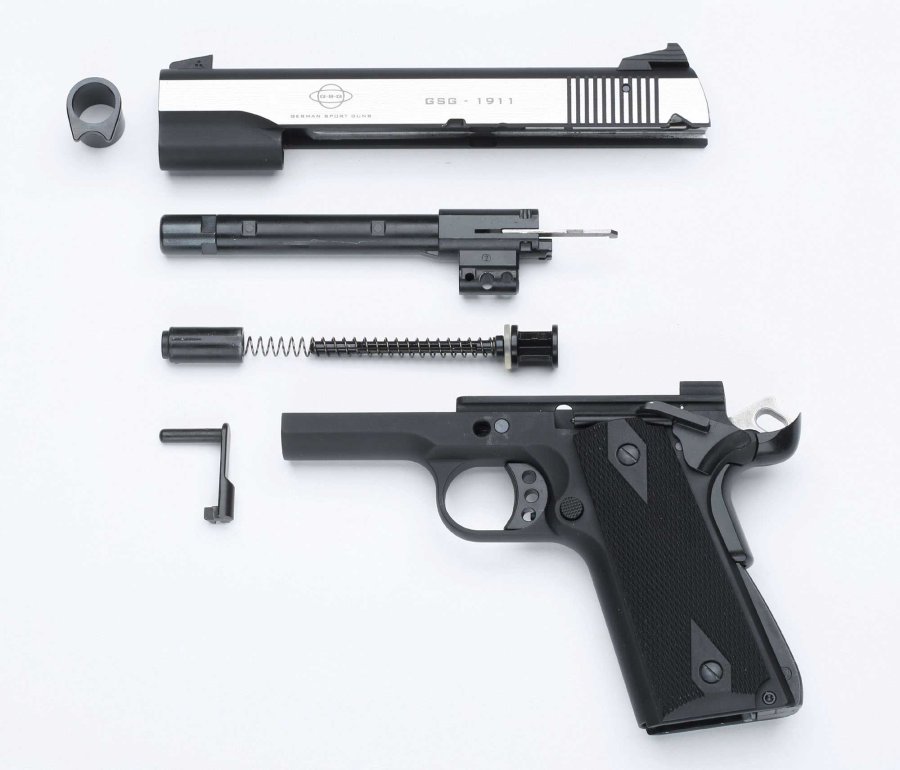 German Sport Guns 1911er in .22 Long Rifle GSG 1911 Duo-Tone zerlegt