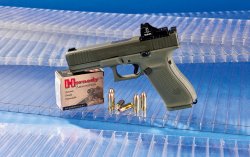 Selbstladepistolen in 10 mm Auto im Test: GLOCK 20, SIG Sauer P320 XTEN und S&W M&P 2.0 GLOCK 20 im Kaliber 10 mm Auto.