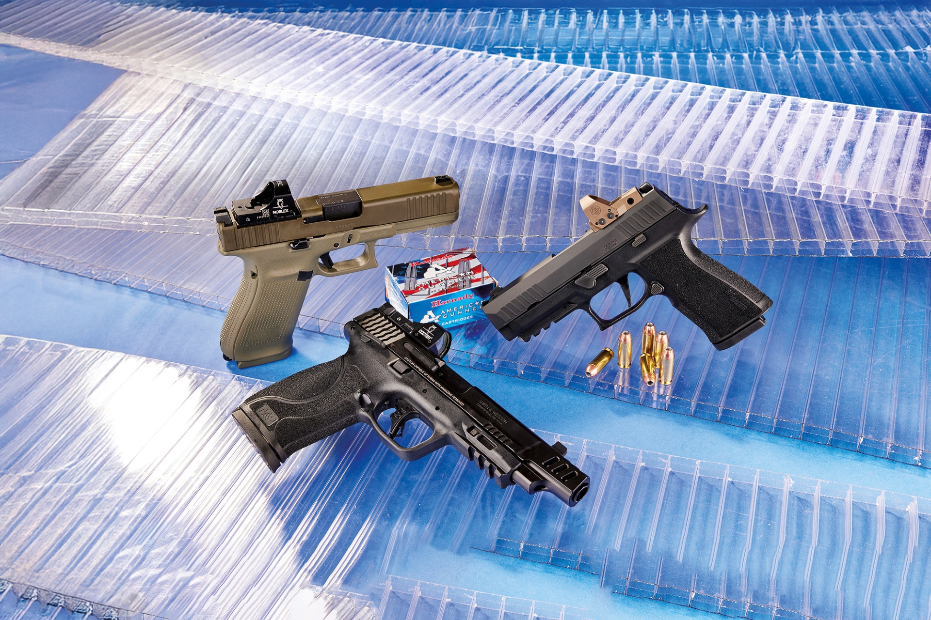 pistole: Selbstladepistolen in 10 mm Auto im Test: GLOCK 20, SIG Sauer P320 XTEN und S&W M&P 2.0 pistole: Selbstladepistolen in 10 mm Auto im Test: GLOCK 20, SIG Sauer P320 XTEN und S&W M&P 2.0