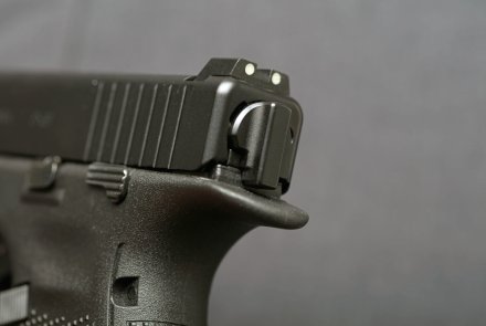 GLOCK 46: Die neue Pistole der Polizei Sachsen-Anhalt im Test Schlittenabschluss der GLOCK 46.