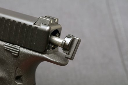 GLOCK 46: Die neue Pistole der Polizei Sachsen-Anhalt im Test Glock 46 ausgezogener Schlagbolzen.
