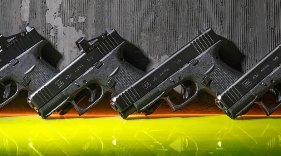 GLOCK MOS (Modular Optic System): Was ist das und welche Modelle gibt es innerhalb der verschiedenen Generationen? 9mm GLOCK G48 und eine G43X.