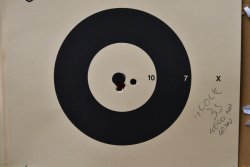 GLOCK Pistolen in MOS-Konfiguration: Kurzwaffen für den Schießsport Trefferbild mit GLOCK 35 MOS in .40 S&W