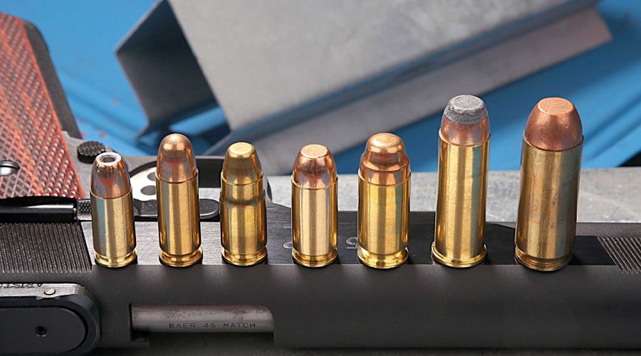 Patronen in 9x19mm, .38 SA, .357 SIG, .40 S&W, .45 ACP, .44 Magnum, .50 AE für Großkaliber Sportpistolen