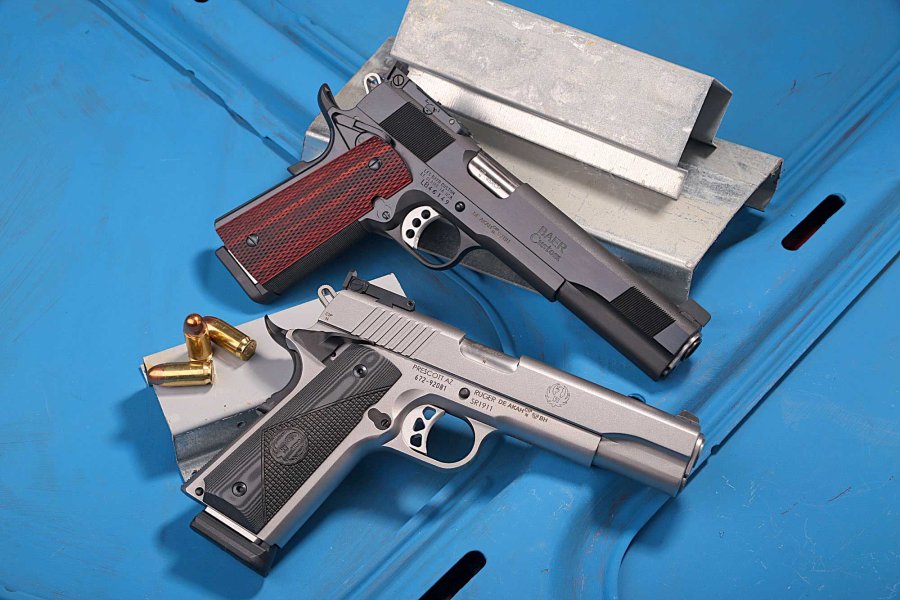 Großkaliber-Sportpistolen für Einsteiger: Worauf kommt es an? Großkaliber Sportpistolen Les Baer PPC Auto 6 und Ruger SR1911 Target in .45 ACP