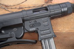 GSG MP 40 in 9 mm Luger Markierungen auf der rechten Seite der GSG MP 40