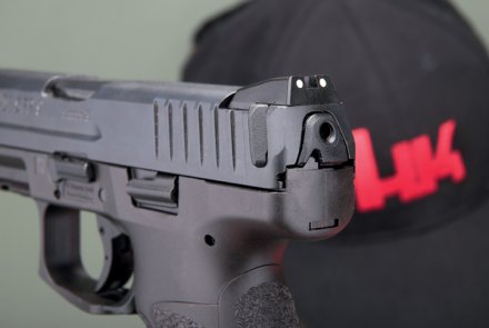 Die Kimme der Heckler & Koch SFP 9 SF in 9x19 mm Die Kimme der Heckler & Koch SFP 9 SF in 9x19 mm