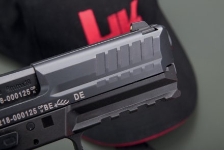 Das Korn der Heckler & Koch SFP 9 SF in 9x19 mm Das Korn der Heckler & Koch SFP 9 SF in 9x19 mm