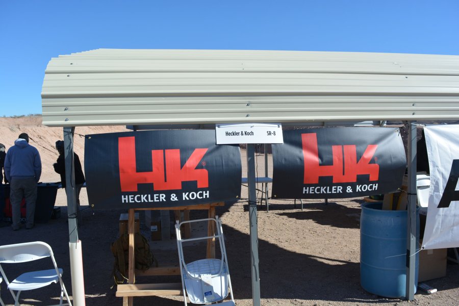 Heckler & Koch auf dem Industry Day at the Range bei der SHOT Show 2017 Heckler & Koch Schießstand