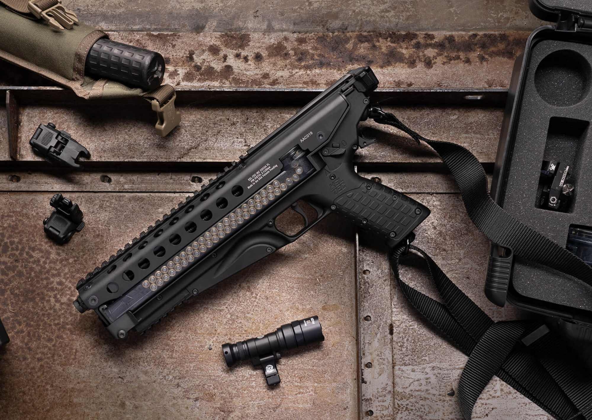 kel-tec: Fünfzig Schuss in 5,7x28 mm! Die neue Pistole P50 vom US-Hersteller KelTec in der Vorstellung kel-tec: Fünfzig Schuss in 5,7x28 mm! Die neue Pistole P50 vom US-Hersteller KelTec in der Vorstellung