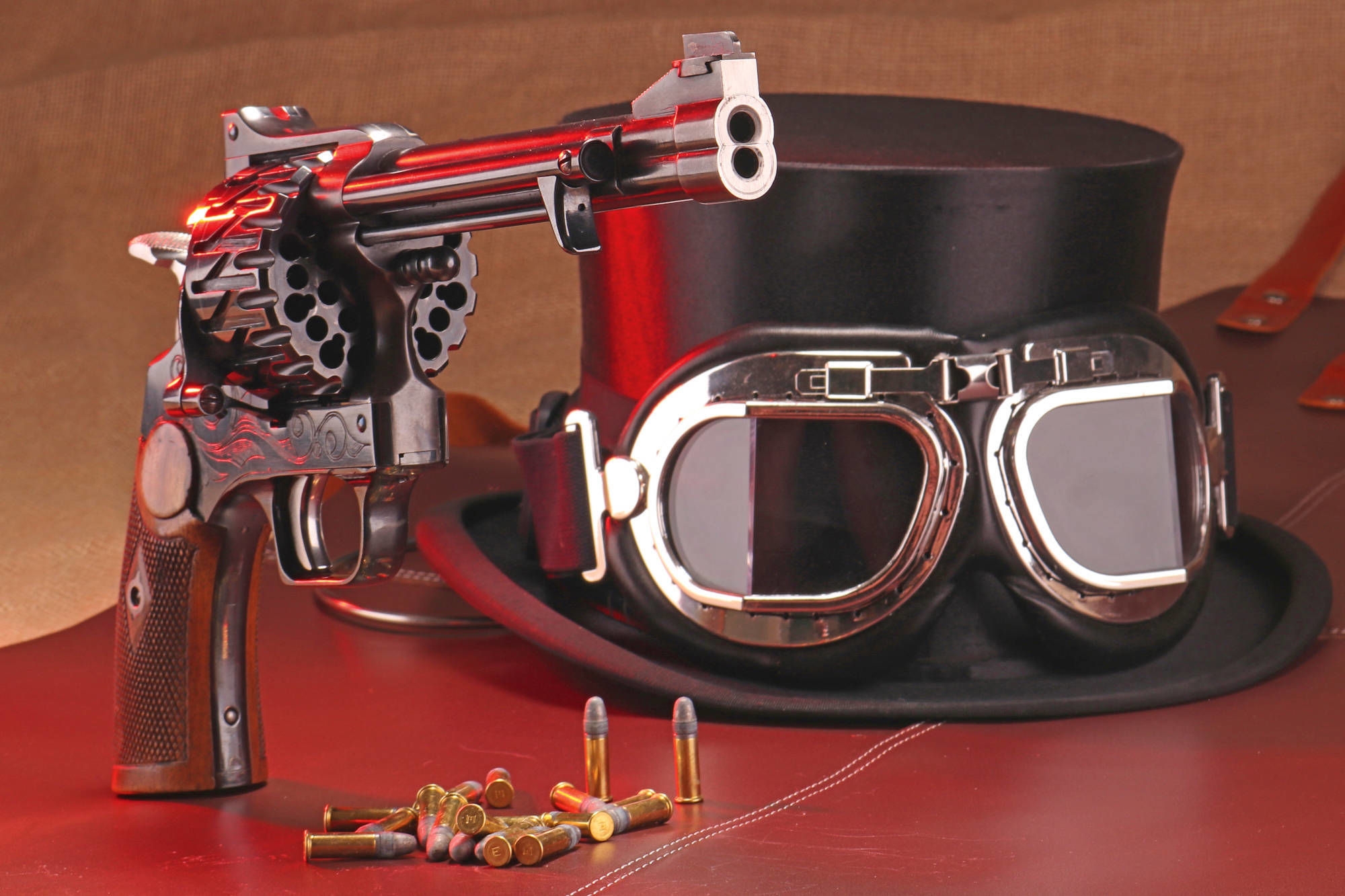 revolver: Ein Stück Waffengeschichte im Test: Merz Revolver mit 20-Schuss-Trommel und zwei Läufen revolver: Ein Stück Waffengeschichte im Test: Merz Revolver mit 20-Schuss-Trommel und zwei Läufen