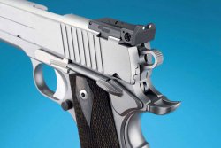 Test: SIG Sauer 1911 Stainless Target Match-Kimme bei der SIG Sauer 1911 Stainless Target