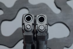 Große Kaliber: SIG Sauer P320 XTEN und Compact in 10 mm Auto und .45 Auto im Test Die tief abkippenden Läufe der SIG Sauer P320.