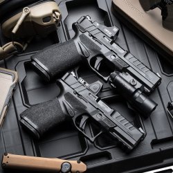 Springfield Armory Echelon: Polymerpistole in 9 mm Luger – in Deutschland bei Ferkinghoff verfügbare Modelle Die Springfield Armory Echelon Fullsize- und Kompakt-Variante.