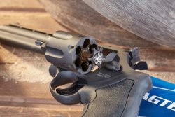 Praxistest: Der 6-Zoll-Taurus Sportrevolver Modell 689, .357 Magnum Trommelstern des Taurus 689 in .357 Magnum