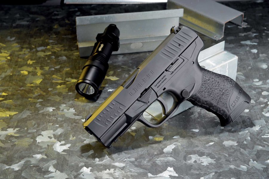Test der Pistole WALTHER Creed Walther Creed Seitenansicht links