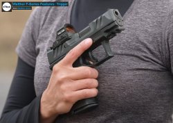 Speziell für Schützinnen: Die Selbstladepistole Walther PDP "F-Series" Abzug der neuen Walther PDP F-Serie.