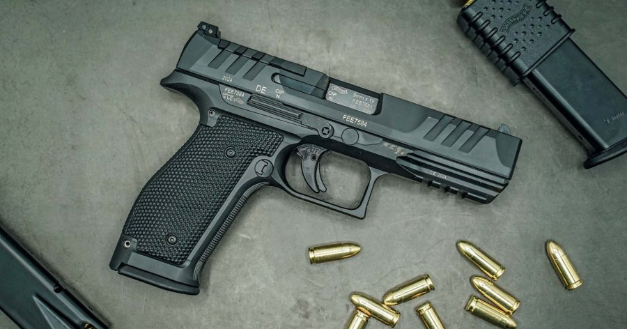 Walther PDP Steel Frame FS 4,5“ mit standardmäßigem Performance Duty Trigger.