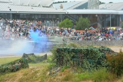 Panzer-Show im Panzermuseum Bovington Leopard 1 Panzer in Action