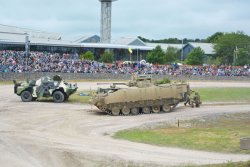 Panzer-Show im Panzermuseum Bovington Britischer Schützenpanzer Warrior