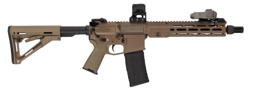 Sako ARG: Sturmgewehr Arctic Rifle Generation auf AR-15-Basis für den Einsatz unter arktischen Bedingungen Sako ARG 40 GP komplett von rechts.