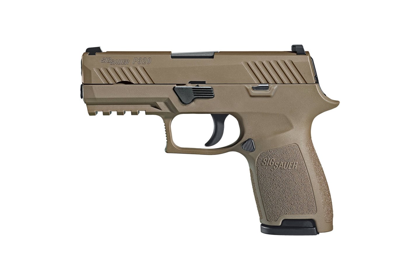 SIG Sauer P320-M18: Die neue Dienstpistole des United States Marine Corps SIG Sauer P320-M18 Zivilversion in FDE.