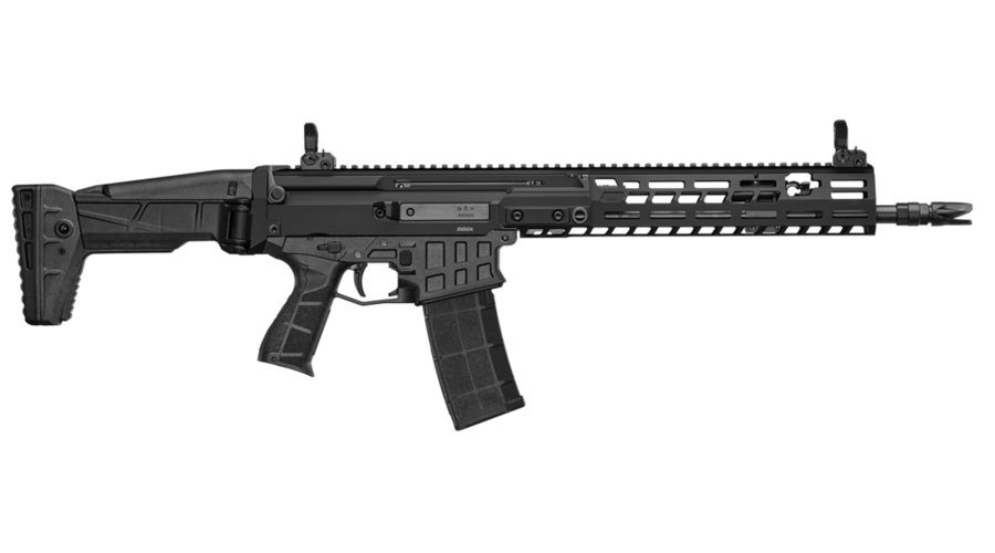 Česká Zbrojovka präsentiert die neue Sturmgewehr Serie CZ BREN 3 samt passendem Grantwerfer CZ GL auf der EROSATORY 2024 in Paris CZ BREN 3 14,5" von rechts.