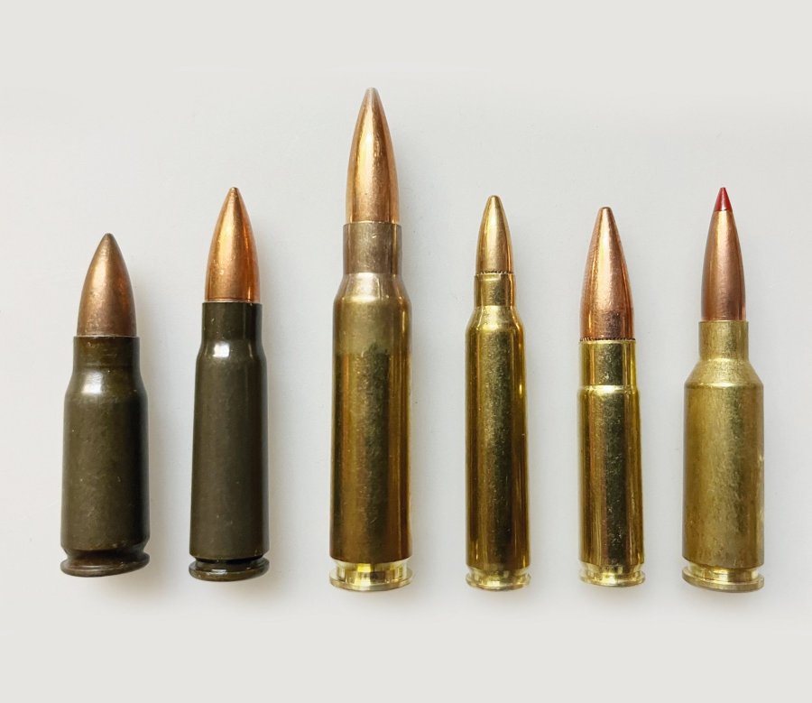 Sturmgewehrpatronen, verschiedene Kaliber