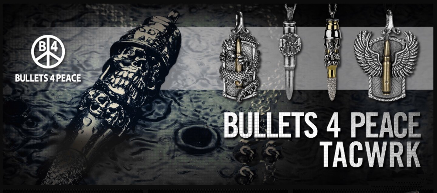 „Bullets4Peace“ -  Schmuck für Waffenfreunde   „Bullets4Peace“ -  Schmuck für Waffenfreunde