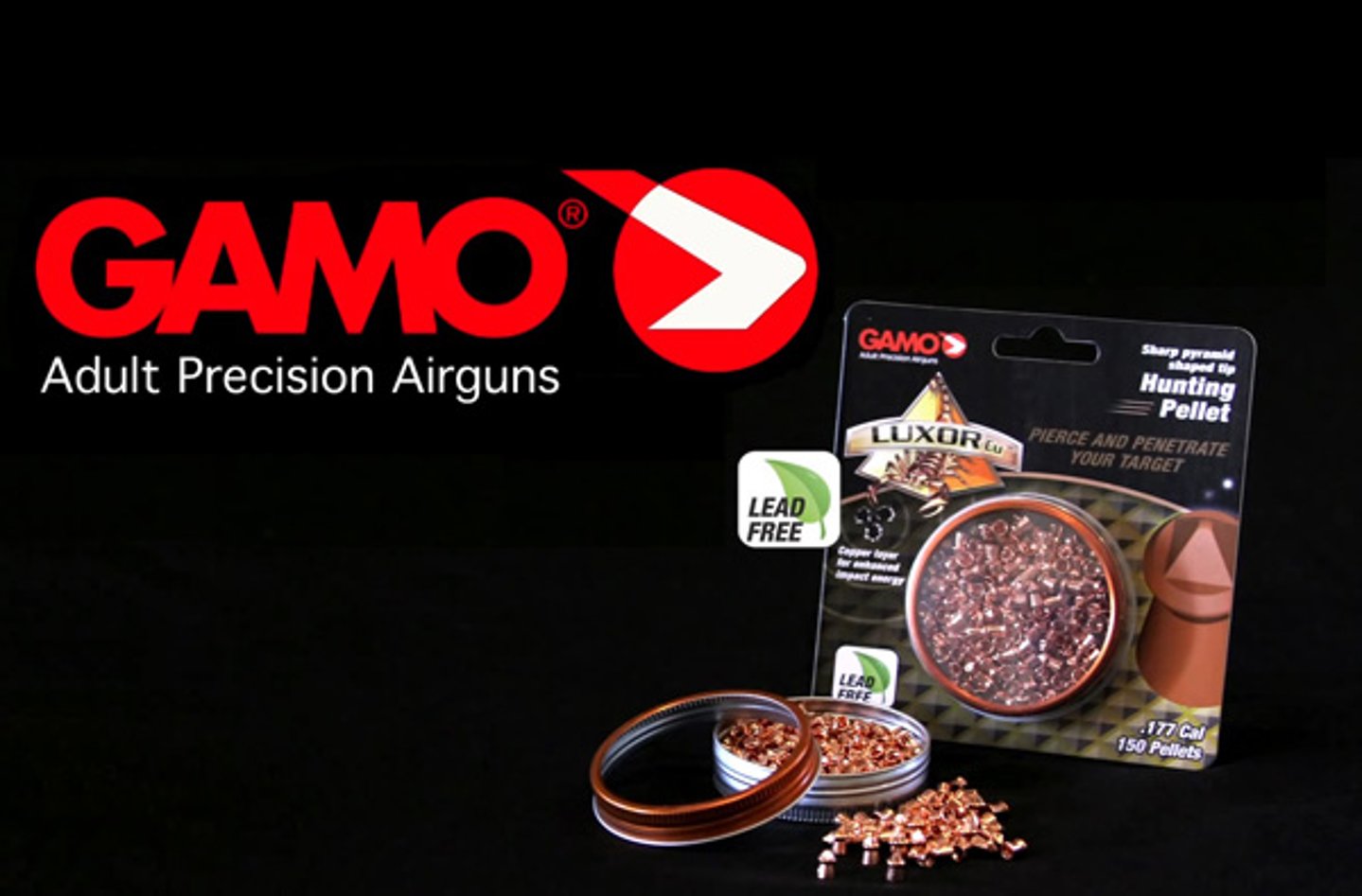 GAMO Luxor Cu: Bleifreie Diabolos für Luftgewehre