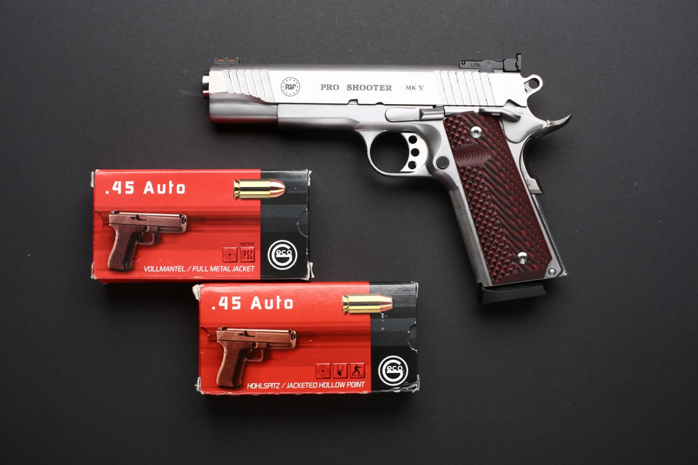 Kaliber .45 Auto Munition und Colt 1911