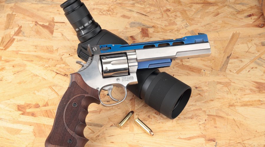 Revolver Merkle Zentralfeuer für Matchpatrone GECO Hexagon .357 Magnum