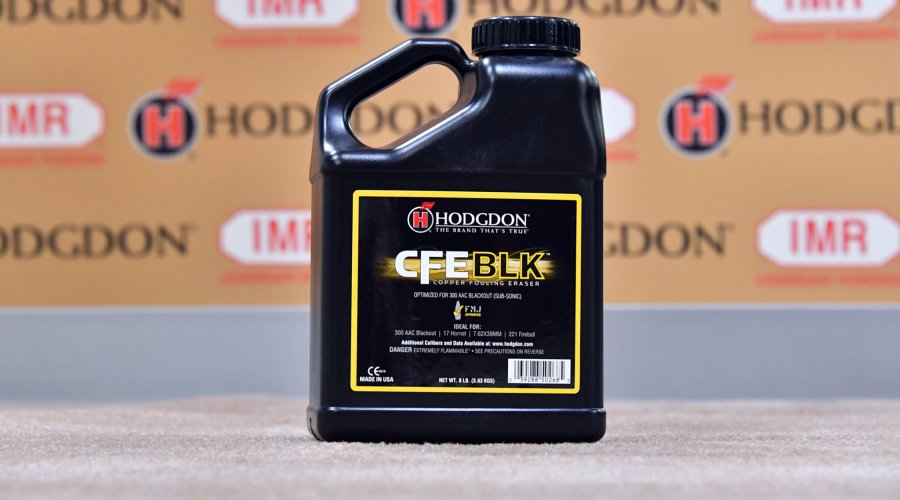 Neue Pulver von Hodgdon: CFE BLK und IMR-Treibladungsmittel Neues Hodgdon Pulver CFE BLK im Kanister
