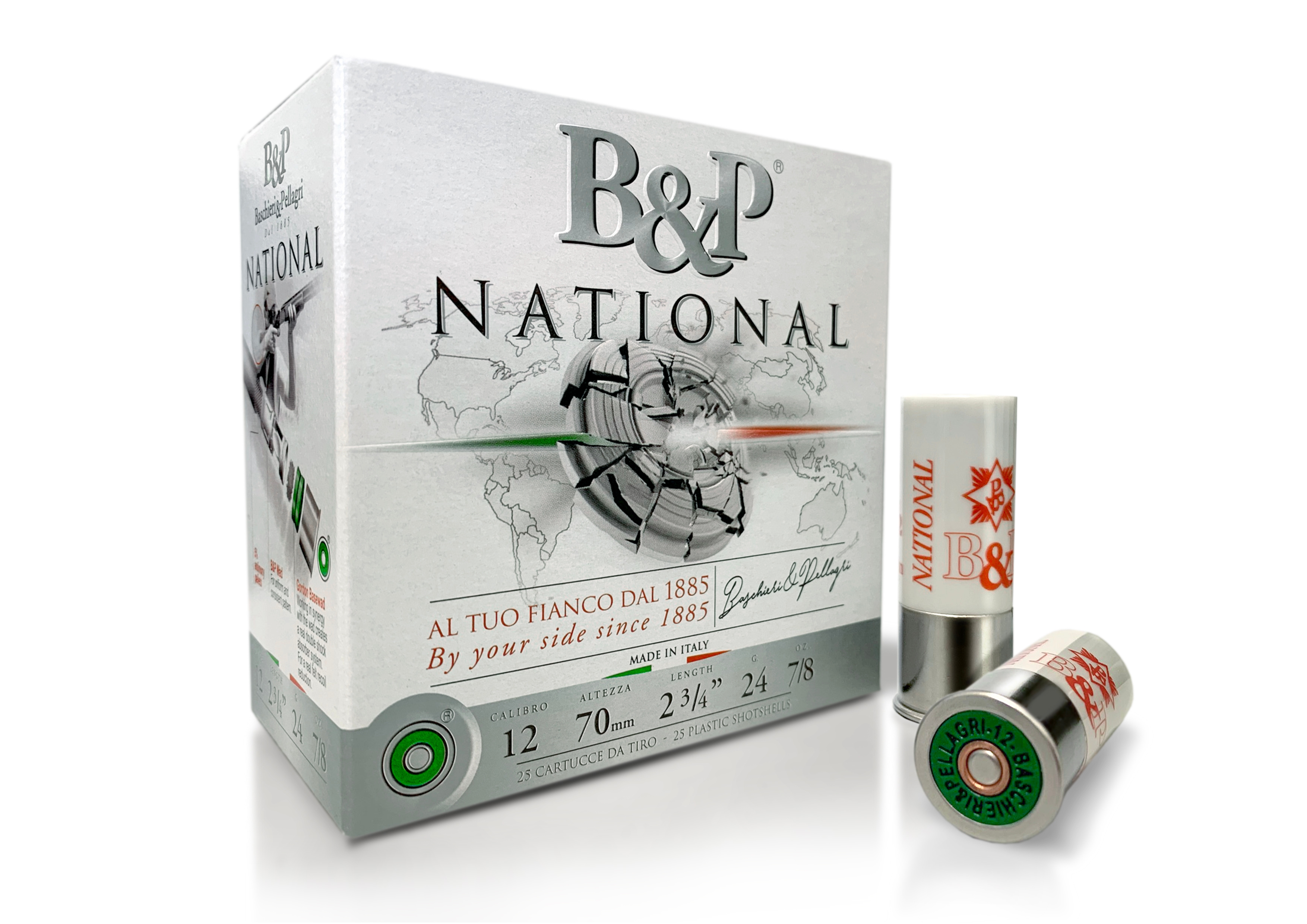 baschieri-e-pellagri: Baschieri & Pellagri National: Die neue Schrotpatrone im Kaliber 12/70 für das Wurfscheibenschießen