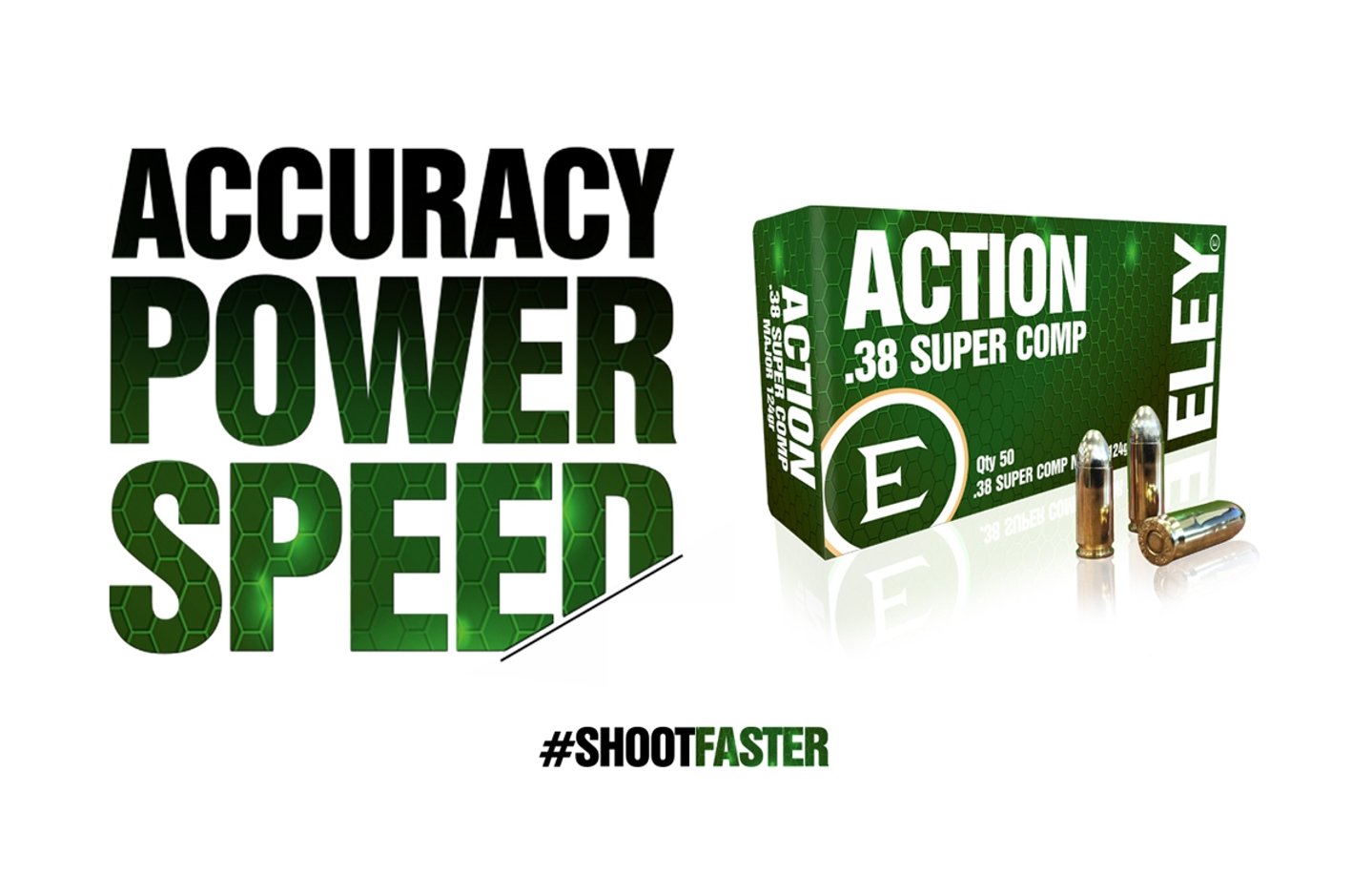 ELEY steigt mit .38 Super Comp ins Großkalibergeschäft ein. .38 Super Comp Munition des Herstellers Eley