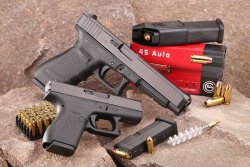 GECO .45 Auto GLOCK Pistolen und GECO Munition