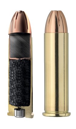Test: GECO Hexagon .357 Magnum Matchpatrone Querschnitt der Patrone GECO Hexagon .357 Magnum