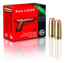GECO Neuheiten 2017: Munition für Kurzwaffen GECO 9mm Luger Hohlspitzgeschoss