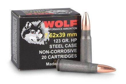 Patrone im Kaliber 7,62 x 39 mm Wolf Ammunition 7,62x39