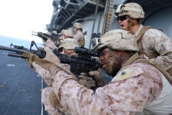 Sgt. Keenan Rheaves, a platoon sergeant with 11th Marine Expeditionary Unit Sgt. Keenan Rheaves, a platoon sergeant with 11th Marine Expeditionary Unit