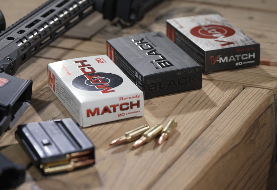 62 grs Die Schachteln von allen drei Sorten der neuen Hornady .22 ARC.