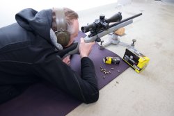 RWS R Plus Long Range in .22 l.r.: Die neue Patrone für Kleinkaliber-Long-Range im Test Versuchsaufbau mit CZ 457 LRP und GPO Spectra 6x 4,5–27x50.
