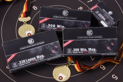 Test: RWS Target Elite Plus in .308 Winchester Kaliberpalette der Matchmunition RWS Target Elite Plus