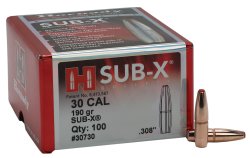Die neuen Hornady-Produkte für das Jahr 2023, inklusive der brandneuen Präzisionspatrone 7mm PRC und mehr Eines der vier neuen Kaliber, in den Hornady die Sub-X-Geschosslinie erweitert.