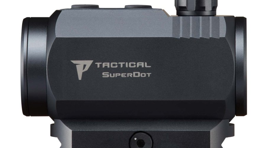 Leuchtpunktvisier P-Tactical Superdot Seitenansicht von Links